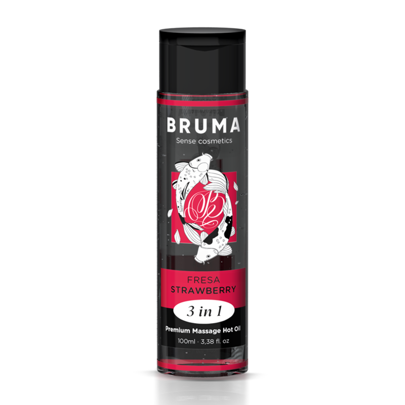 BRUMA - Premium Massage Hot Oil Strawberry 3 In 1 - 100 Ml