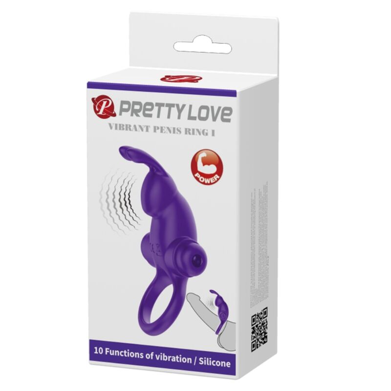 PRETTY LOVE - Vibrator Ring I Rabbit For Paars Penis