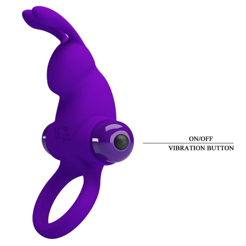 PRETTY LOVE - Vibrator Ring I Rabbit For Paars Penis