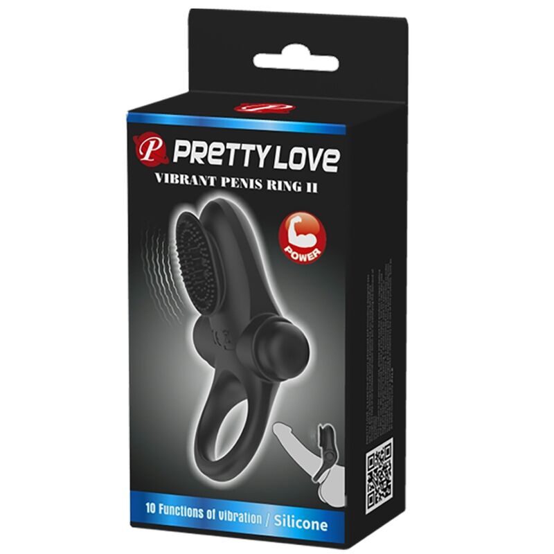 PRETTY LOVE - Vibrator Ring Ii For The Zwart Penis
