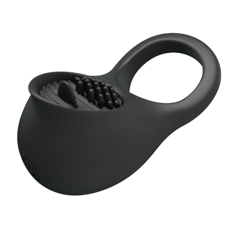 PRETTY LOVE - Vibrating Penis Ring With Zwart Tongue