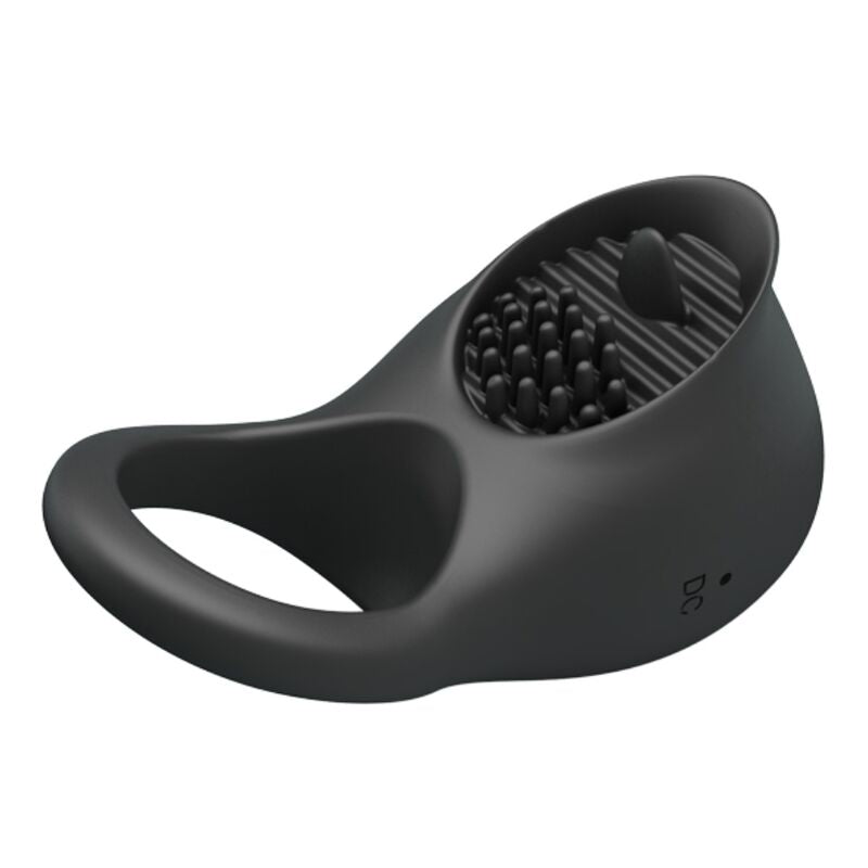 PRETTY LOVE - Vibrating Penis Ring With Zwart Tongue