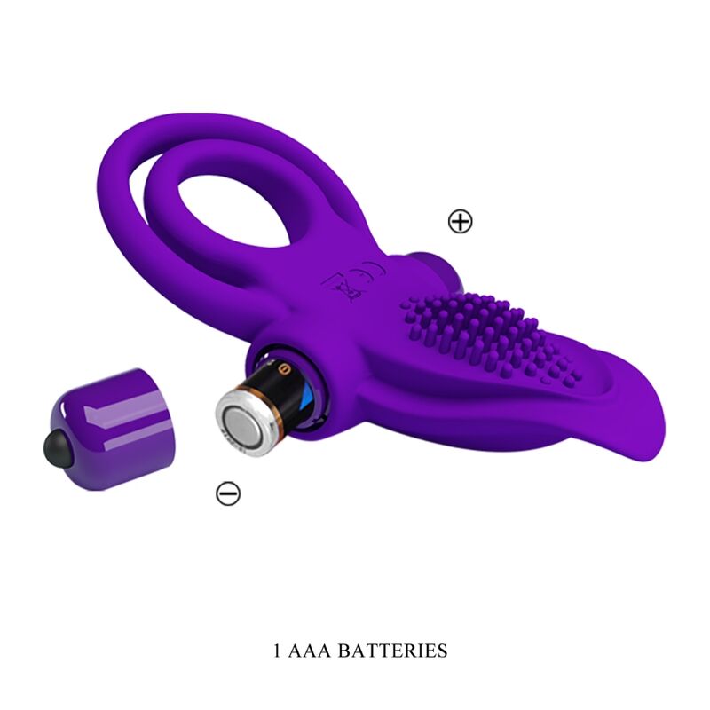 PRETTY LOVE - Purple Vibrating Penis Ring