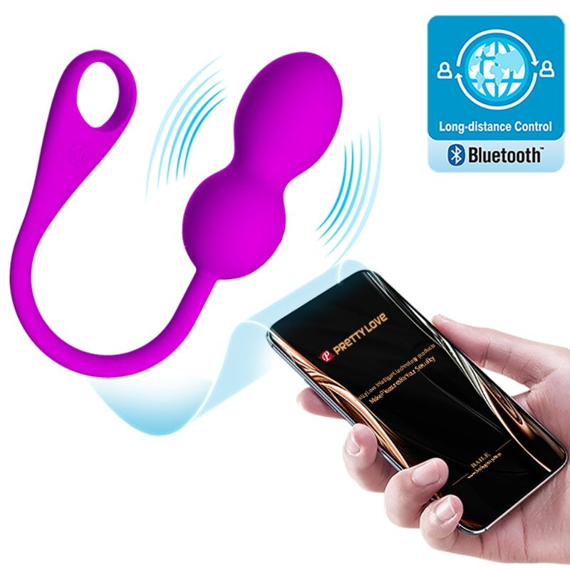 PRETTY LOVE - Elvira Rechargeable Vibrating Balls Purple