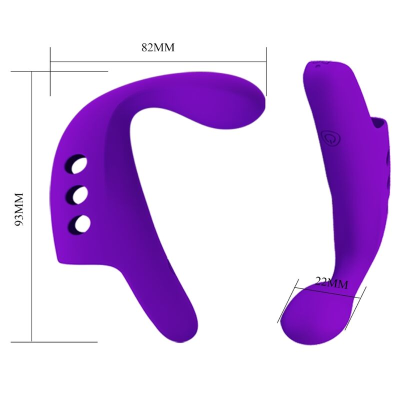 PRETTY LOVE - Gorgon Purple Rechargeable Finger Vibrator