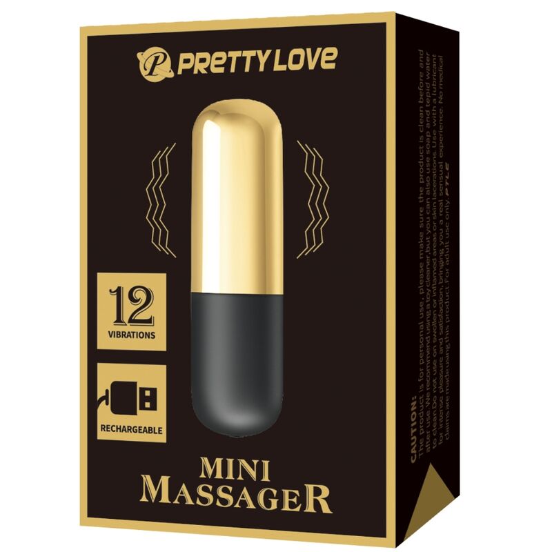 PRETTY LOVE - Golden Rechargeable Bullet Vibrator