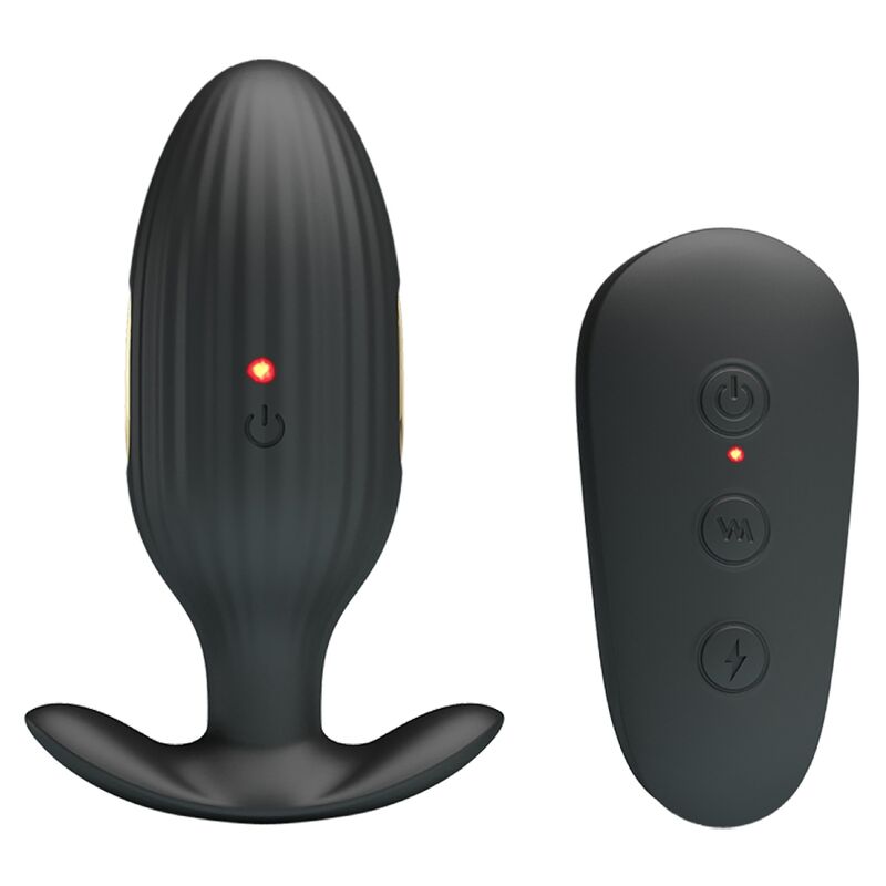 PRETTY LOVE - Kelly Plug Anal Rechargeable Vibrator Black