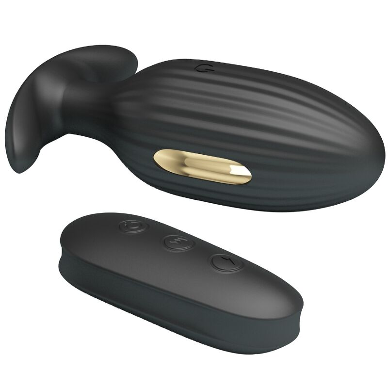 PRETTY LOVE - Kelly Plug Anal Rechargeable Vibrator Black