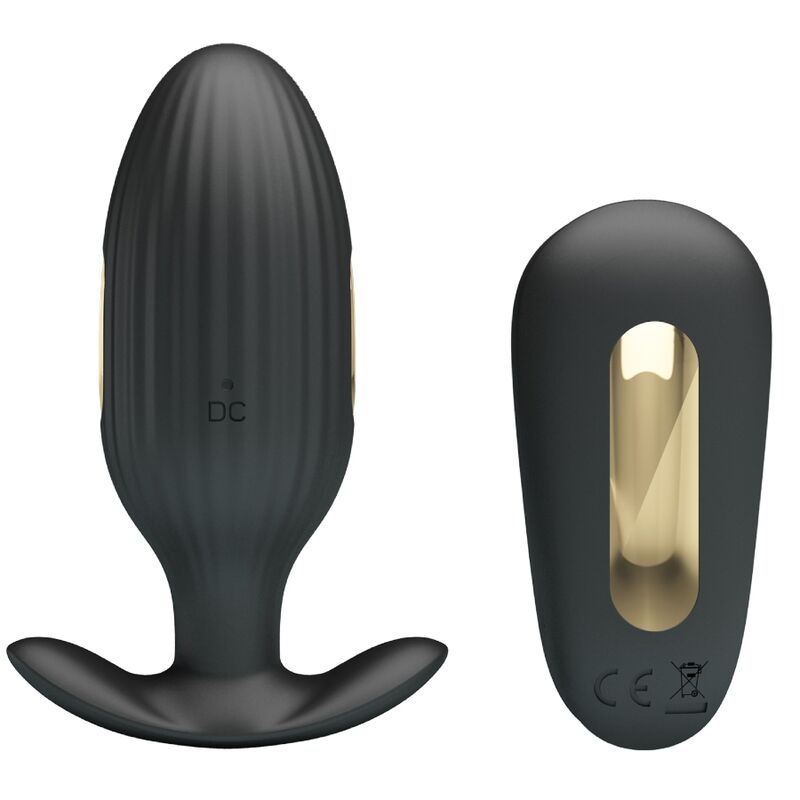 PRETTY LOVE - Kelly Plug Anal Rechargeable Vibrator Black
