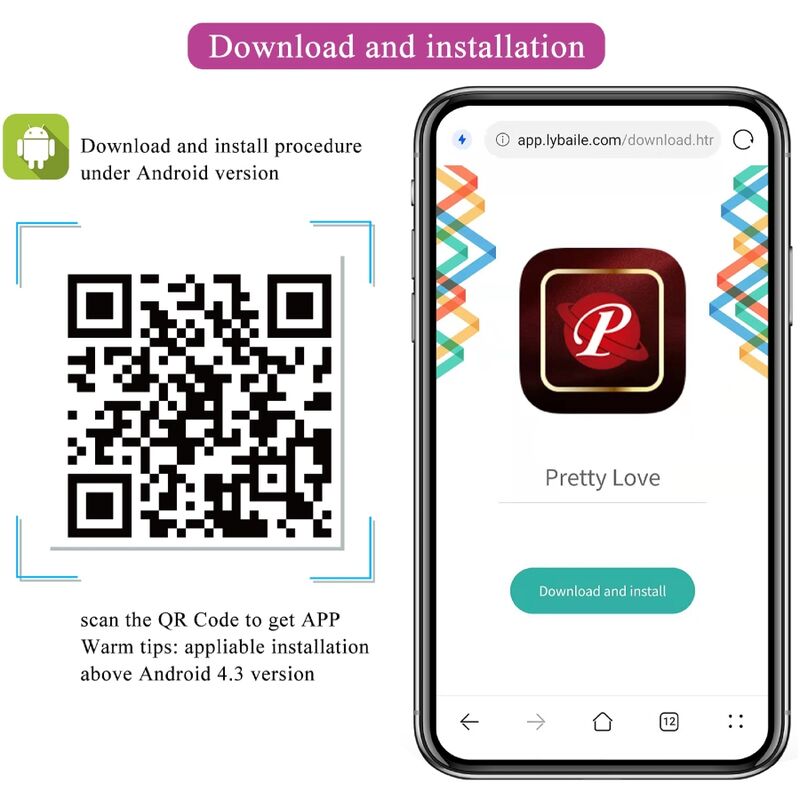 PRETTY LOVE - Jefferson APP Controlled Anal Plug Zwart