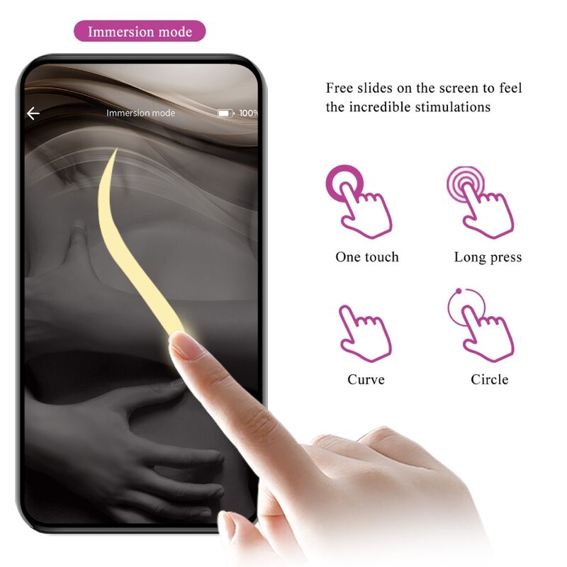 PRETTY LOVE - Nymph Vibrating Egg APP Controlled Paars