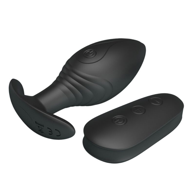 PRETTY LOVE - Regina Anal Plug Rechargeable Vibrator Black