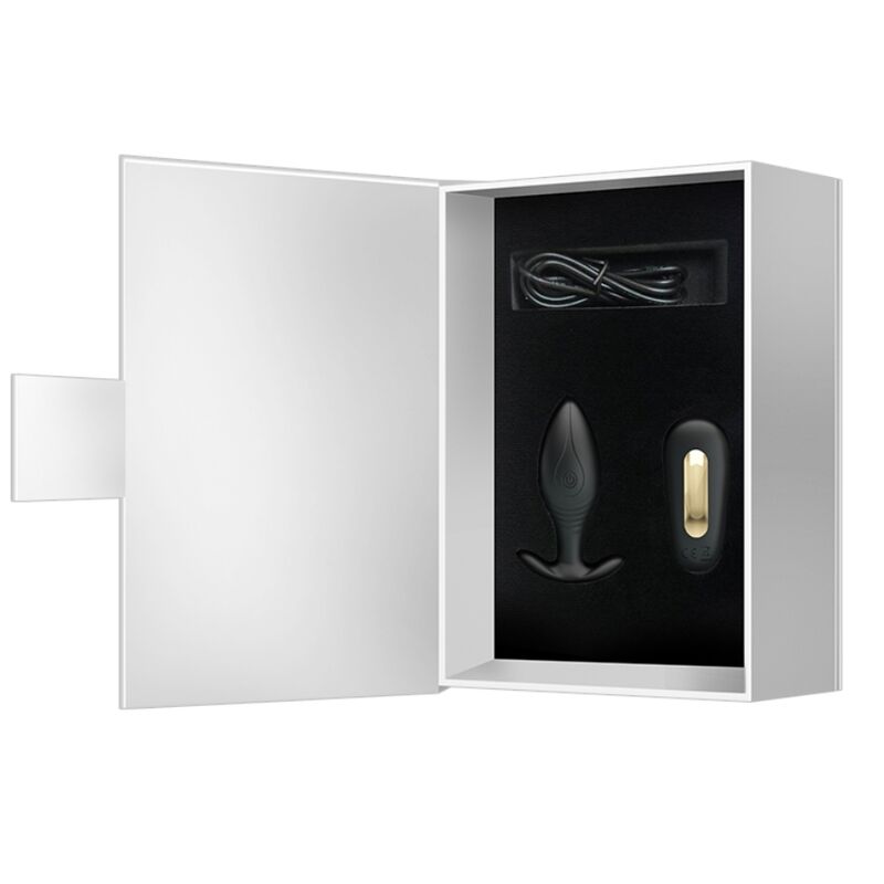 PRETTY LOVE - Regina Anal Plug Rechargeable Vibrator Black