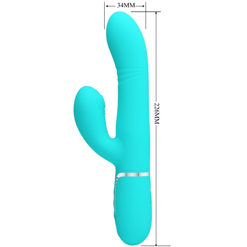 PRETTY LOVE - Multifunction G-Spot Vibrator Aqua Green