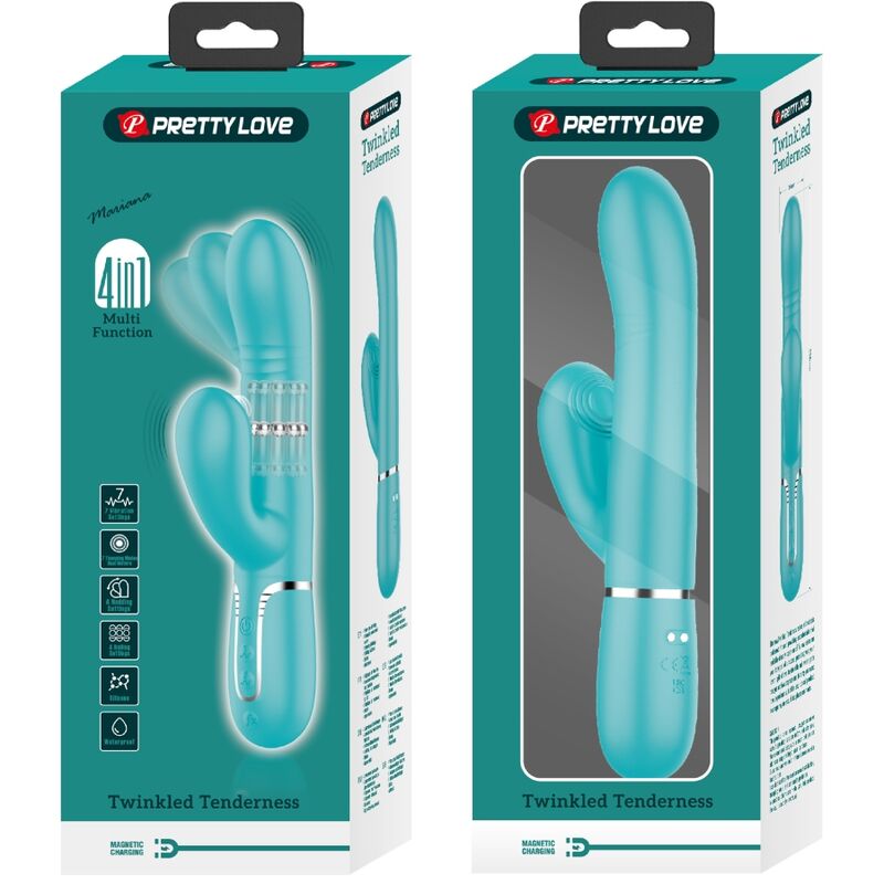 PRETTY LOVE - Multifunction G-Spot Vibrator Aqua Green