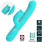 PRETTY LOVE - Rabbit Vibrator With Licking Aqua Groen