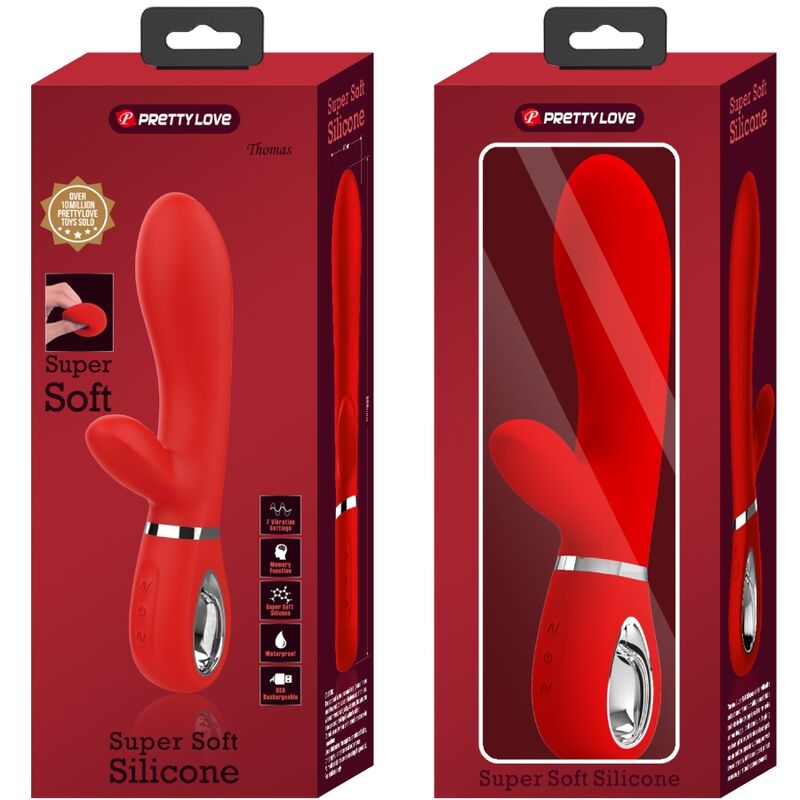 PRETTY LOVE - Thomas Multifunction G-Spot Vibrator Red
