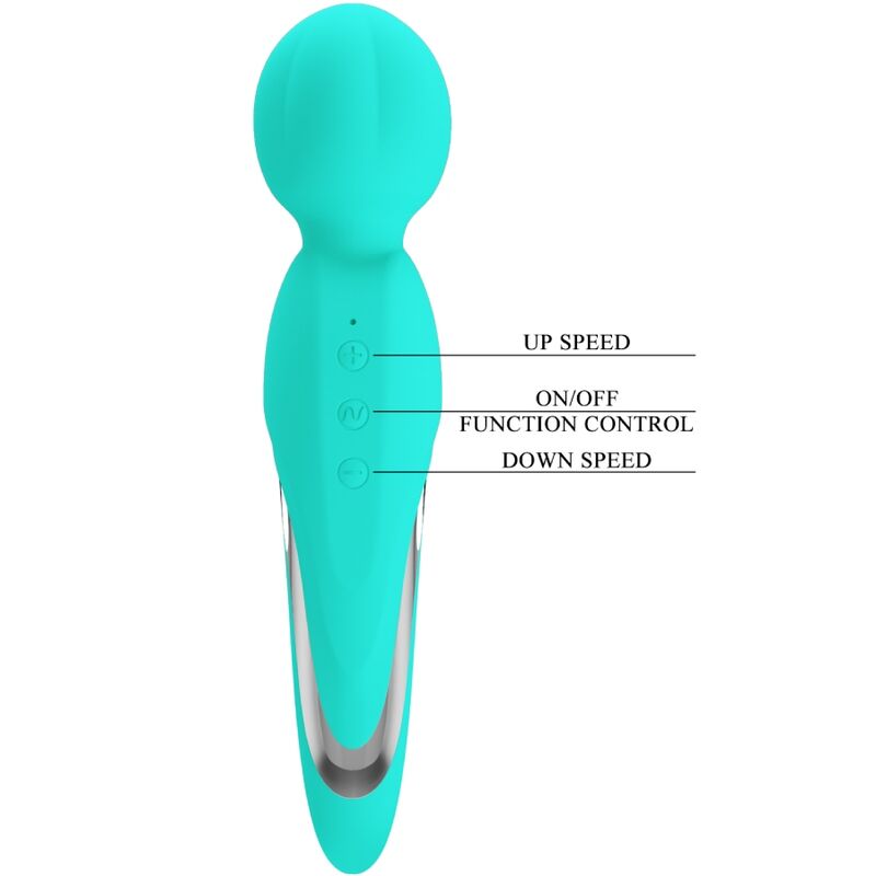 PRETTY LOVE - Walter Vibrator Wand Aqua Green