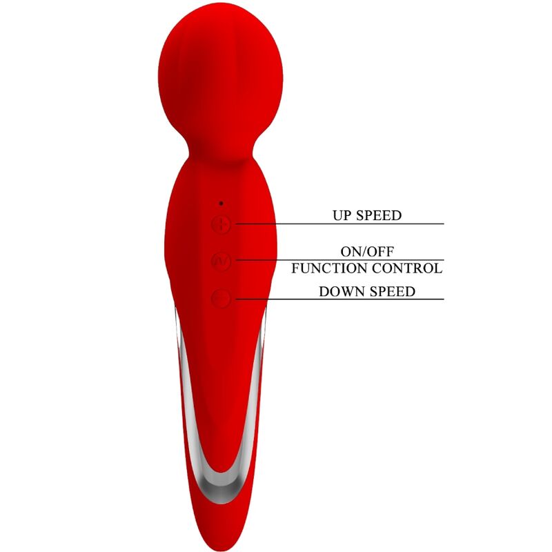 PRETTY LOVE - Walter Vibrator Wand Rood