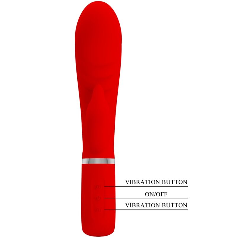 PRETTY LOVE - Prescott Multifunction G-Spot Vibrator Red