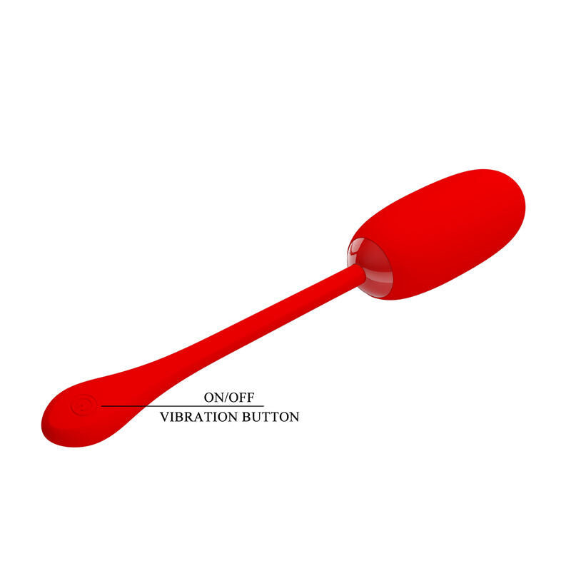 PRETTY LOVE - Julius Waterdicht-Oplaadbaar Vibrating Egg Rood