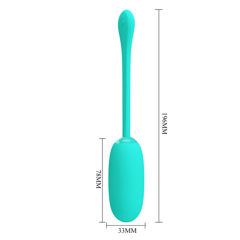 PRETTY LOVE - Julius Waterdicht-Oplaadbaar Vibrating Egg Aqua Groen