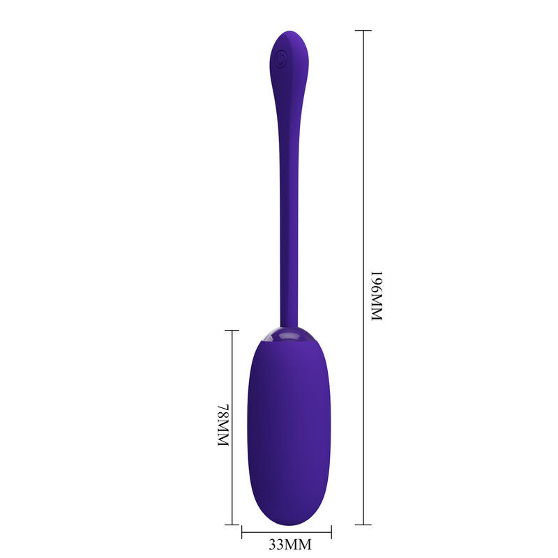 PRETTY LOVE - Julius Waterdicht-Oplaadbaar Vibrating Egg Paars