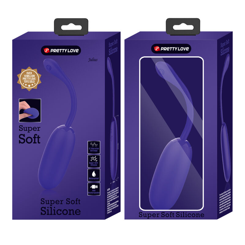 PRETTY LOVE - Julius Waterdicht-Oplaadbaar Vibrating Egg Paars