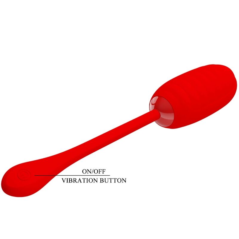 PRETTY LOVE - Kirk Oplaadbaar Vibrating Egg Rood