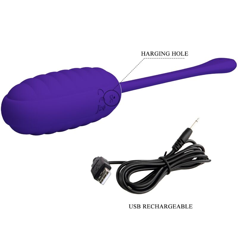 PRETTY LOVE - Kirk Oplaadbaar Vibrating Egg Paars