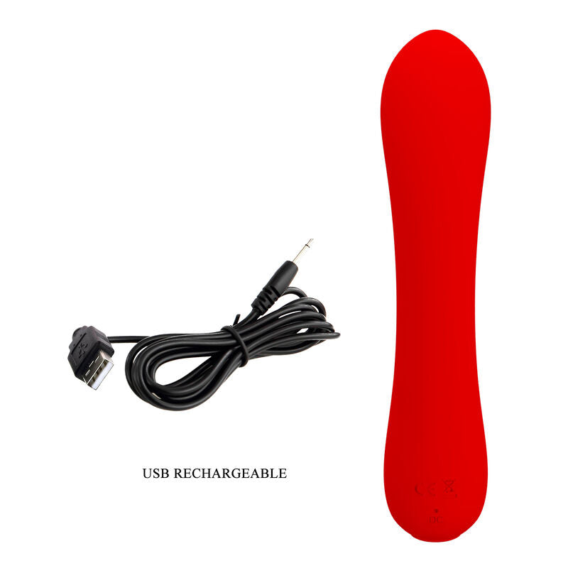 PRETTY LOVE - Prescott Oplaadbaar Vibrator Rood