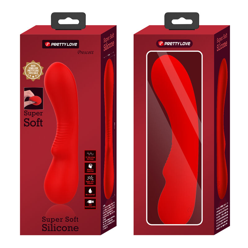 PRETTY LOVE - Prescott Oplaadbaar Vibrator Rood