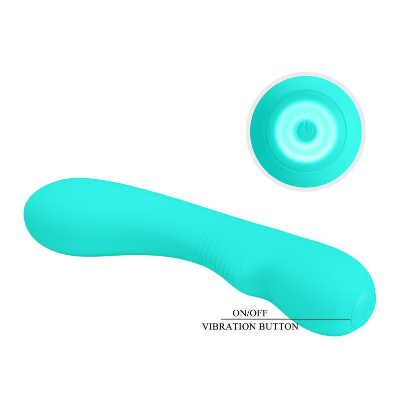 PRETTY LOVE - Prescott Rechargeable Vibrator Aqua Green