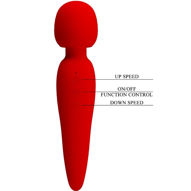 PRETTY LOVE - Meredith Massager 12 Vibration Modes Red