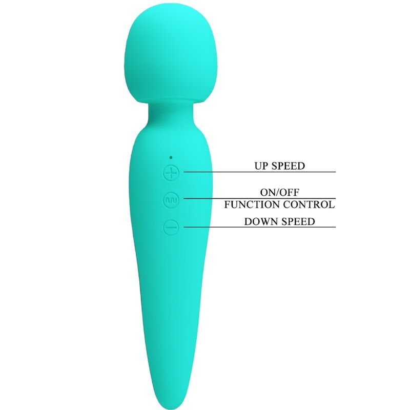 PRETTY LOVE - Meredith Massager 12 Vibration Modes Aqua Groen