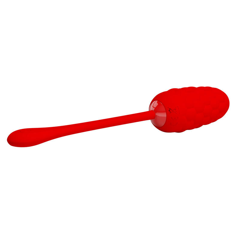 PRETTY LOVE - Vibrating Egg With Red Rechargeable Marine Texture