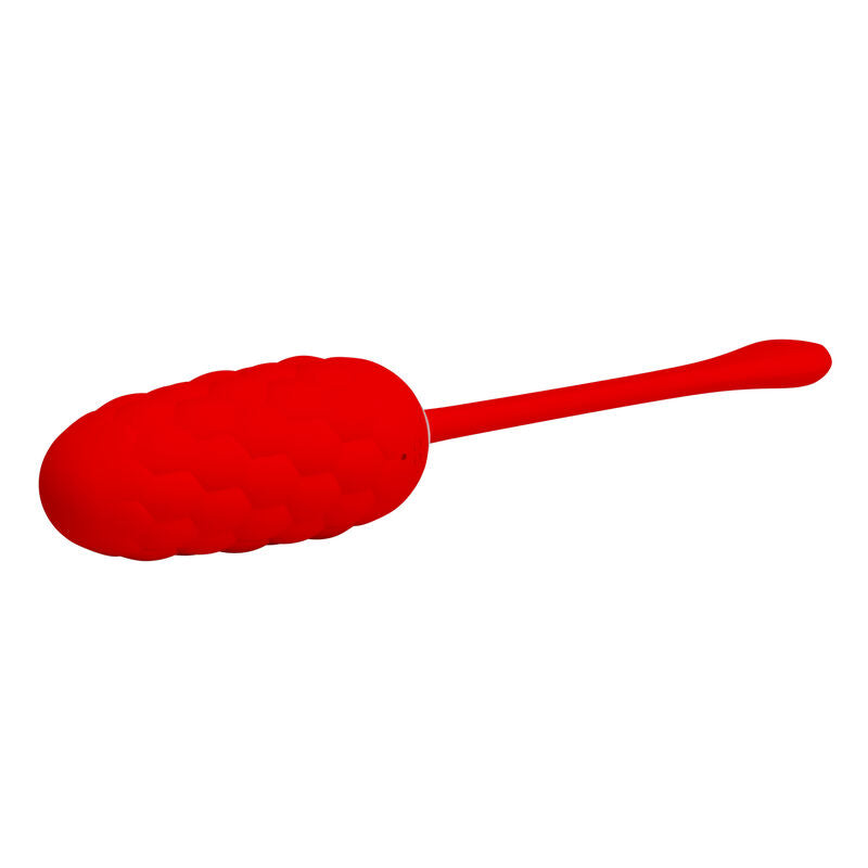 PRETTY LOVE - Vibrating Egg With Red Rechargeable Marine Texture