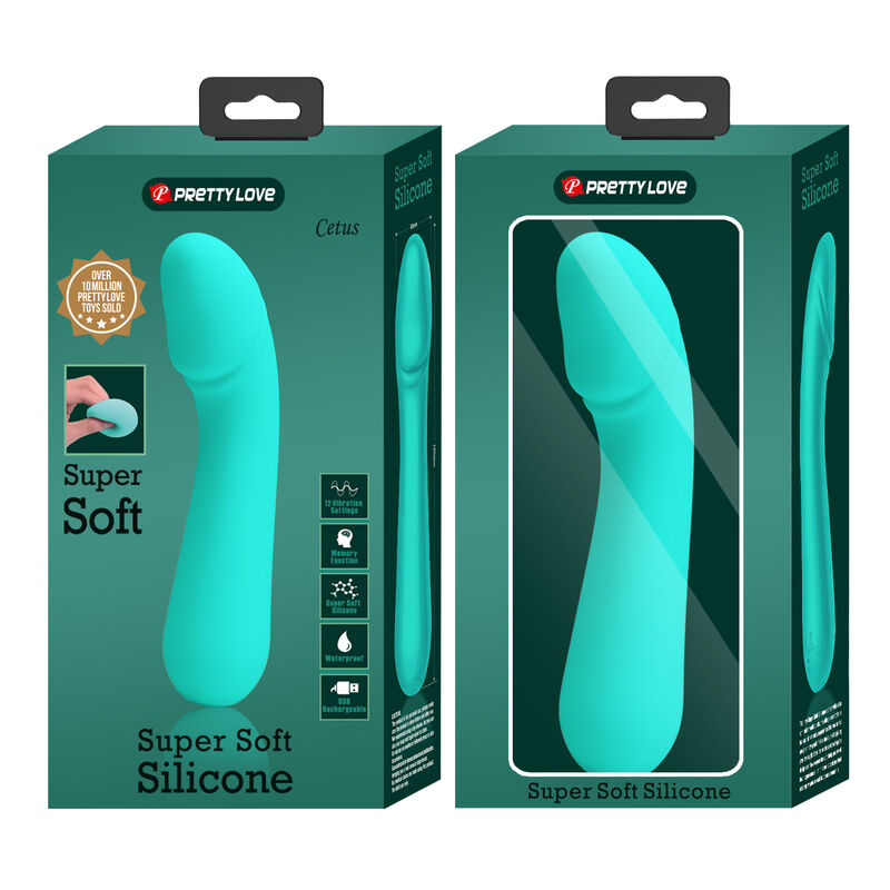 PRETTY LOVE - Cetus Rechargeable Vibrator Aqua Green