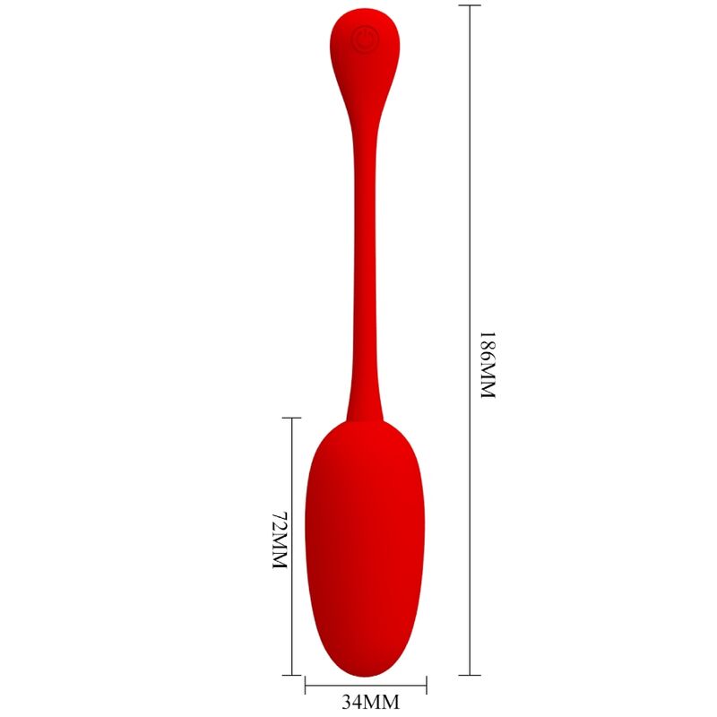 PRETTY LOVE - Knucker Rood Oplaadbaar Vibrating Egg