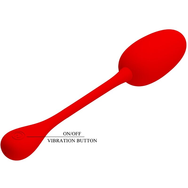 PRETTY LOVE - Knucker Rood Oplaadbaar Vibrating Egg