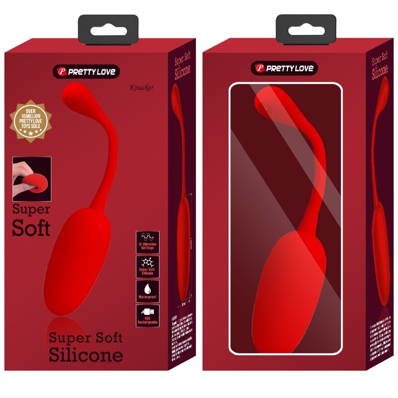 PRETTY LOVE - Knucker Rood Oplaadbaar Vibrating Egg