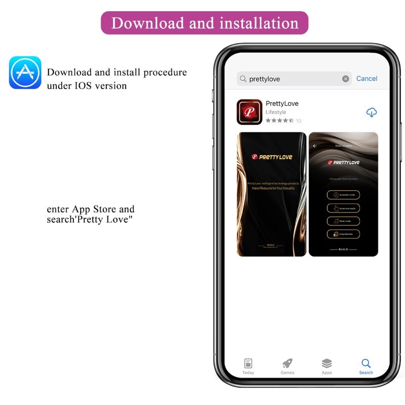 PRETTY LOVE - Jayleen Vibrator APP Afstandsbediening Paars