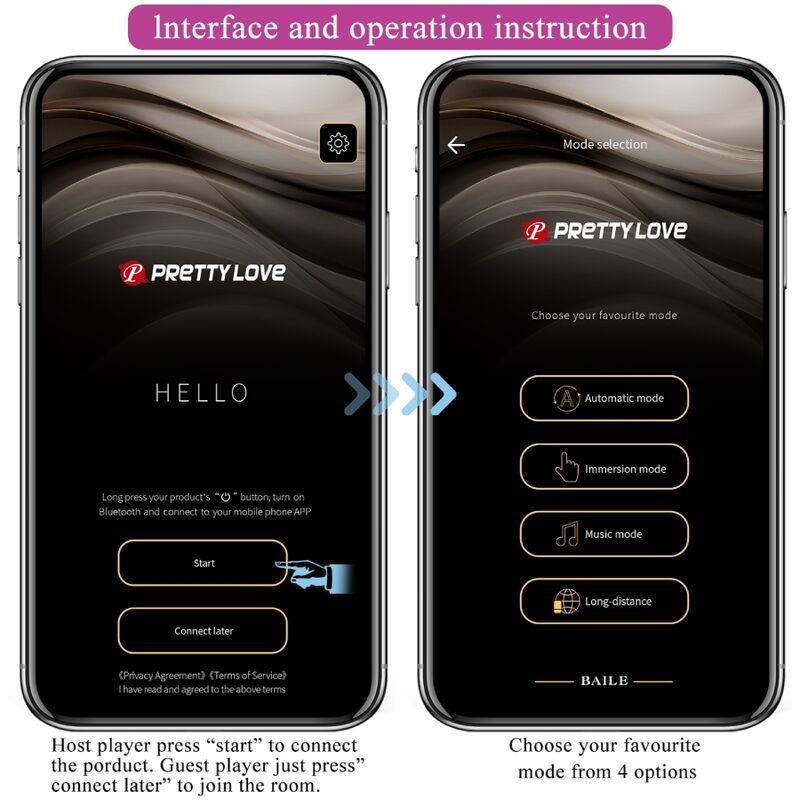 PRETTY LOVE - Jayleen Vibrator APP Afstandsbediening Paars