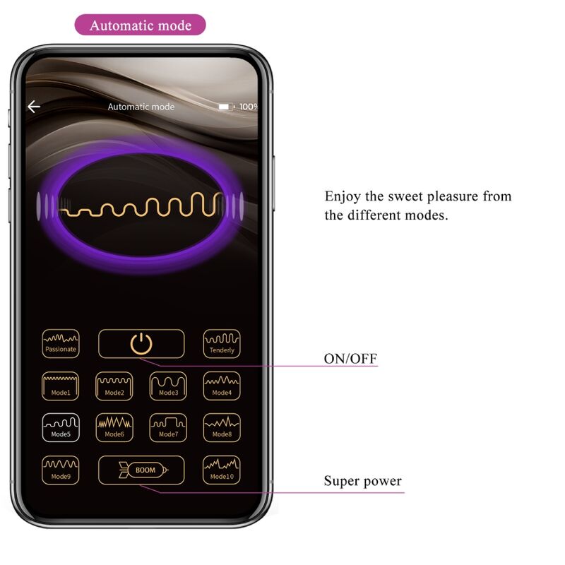 PRETTY LOVE - Jayleen Vibrator APP Afstandsbediening Paars