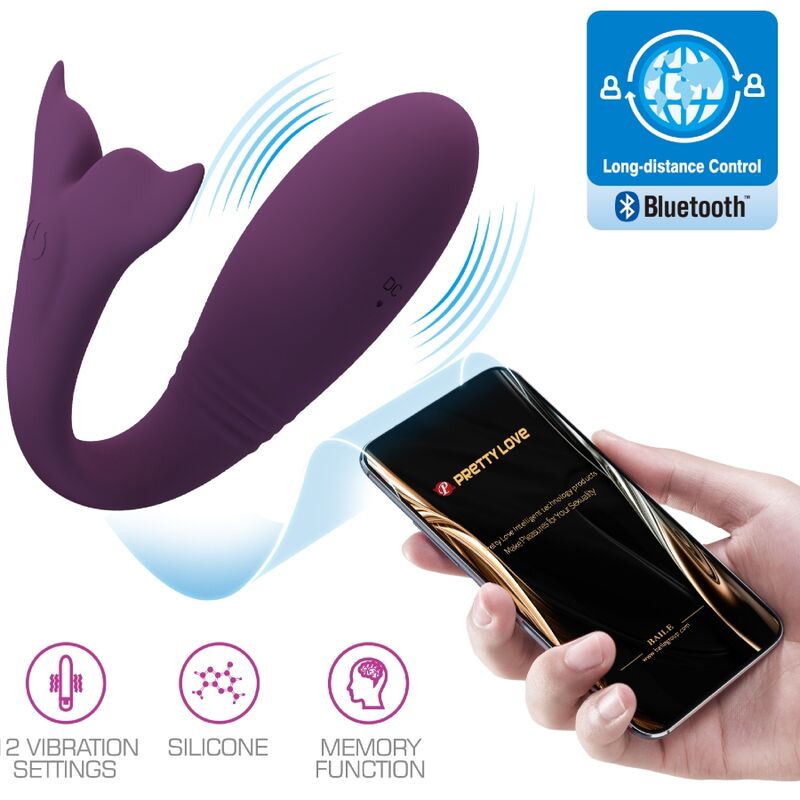 PRETTY LOVE - Jayleen Vibrator APP Afstandsbediening Paars