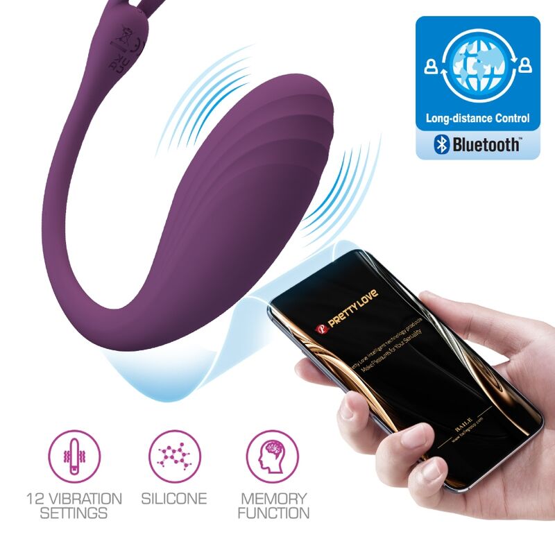 PRETTY LOVE - Catalina Vibrator APP Afstandsbediening Paars