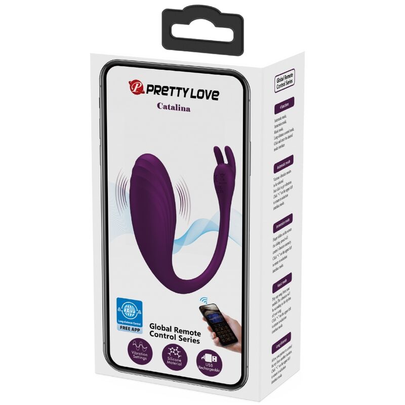 PRETTY LOVE - Catalina Vibrator APP Afstandsbediening Paars