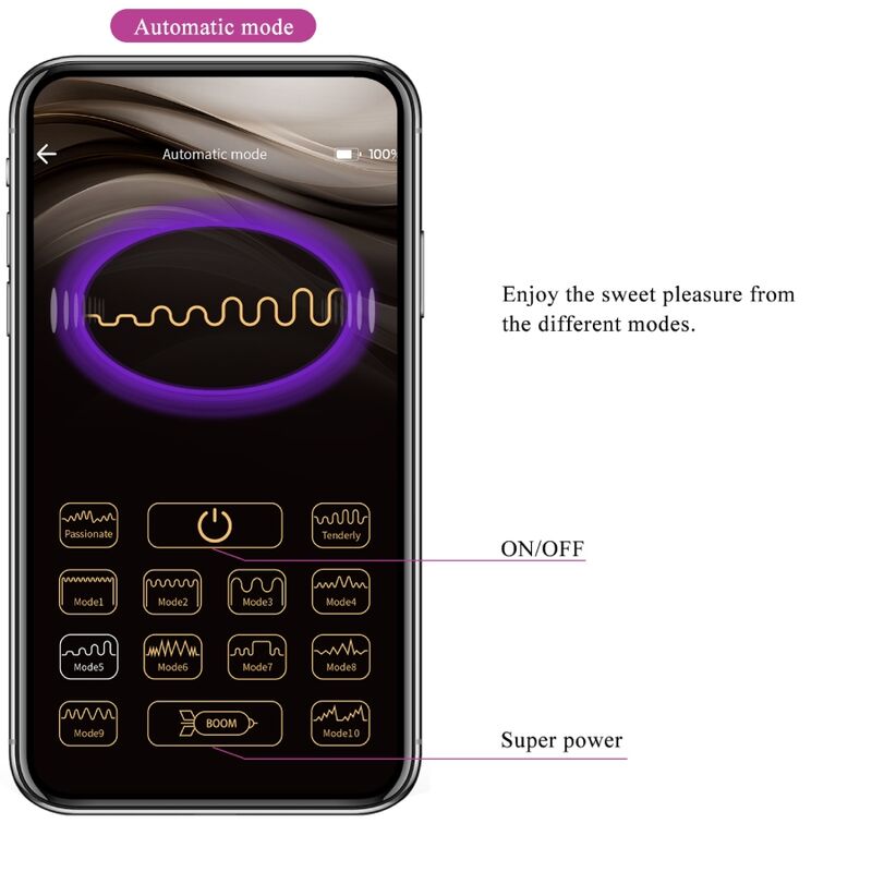 PRETTY LOVE - Catalina Vibrator APP Afstandsbediening Paars