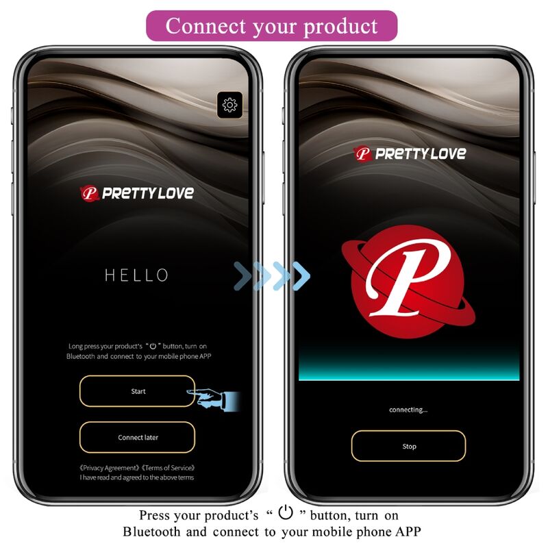 PRETTY LOVE - Jefferson APP Controlled Anal Plug Purple