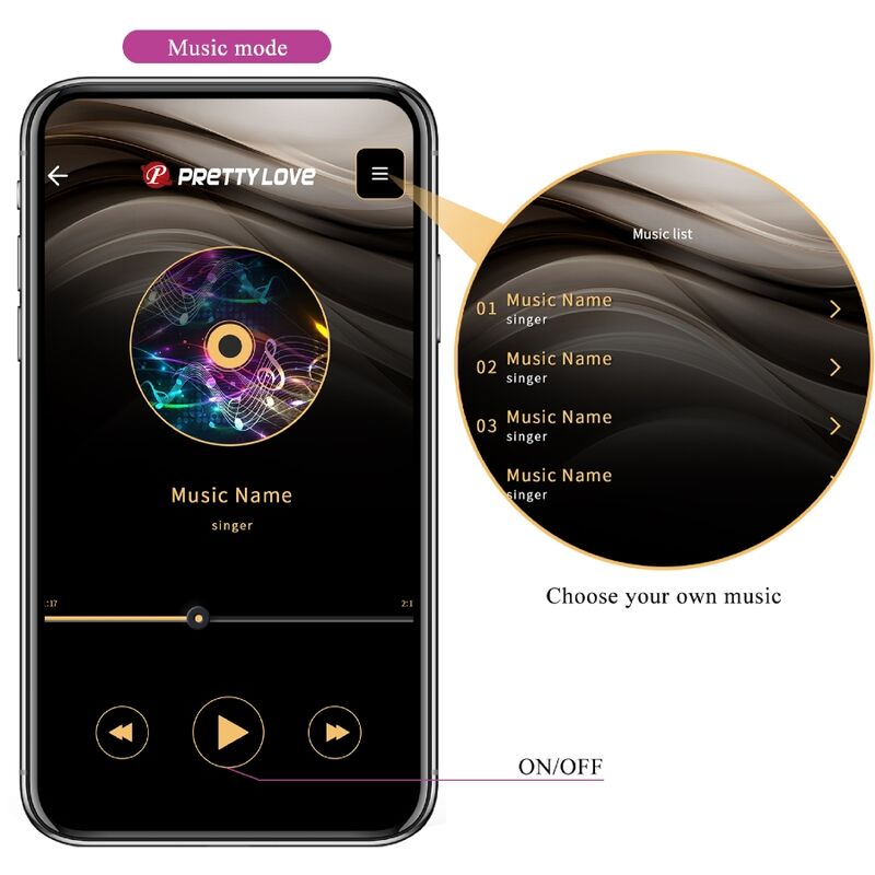PRETTY LOVE - Jefferson APP Controlled Anal Plug Purple